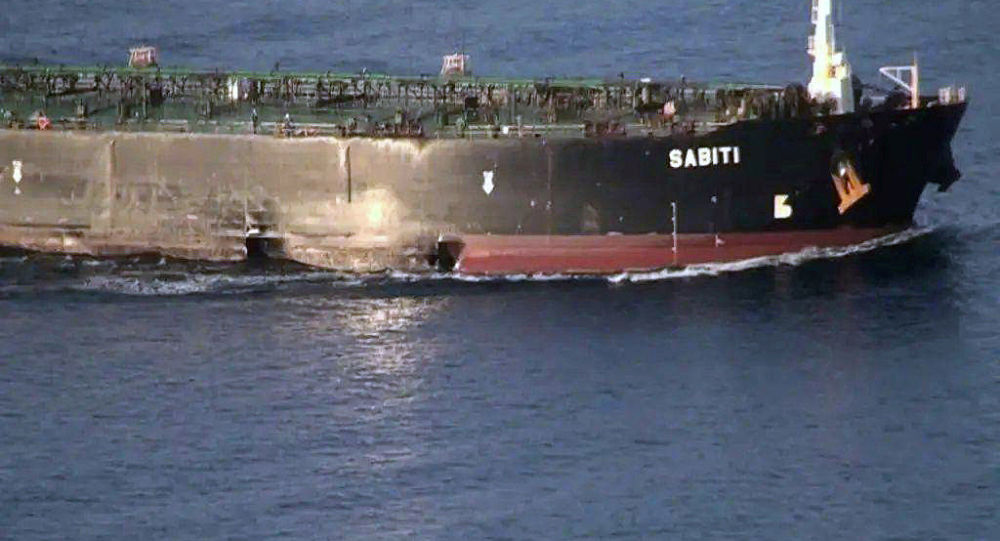 نفتکش ایرانی سابیتی در خلیج فارس