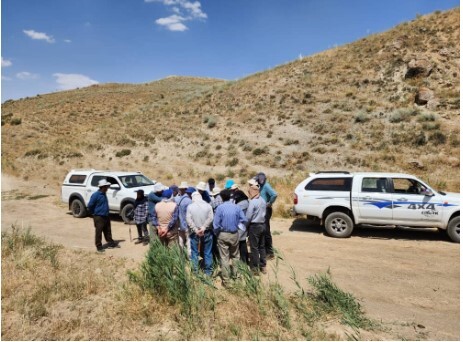 بازدید کمیته مشترک توافقنامه بخش معدن از برگه قره‌توره (دیواندره ۱)