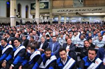 فولادمردان شرکت فولاد خوزستان به مناسبت گرامیداشت هفته کار و کارگر و بسیج کارگری با رهبر انقلاب اسلامی دیدار کردند